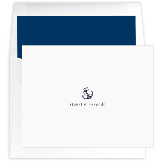 Nautical Motif of Choice Folded Note Cards